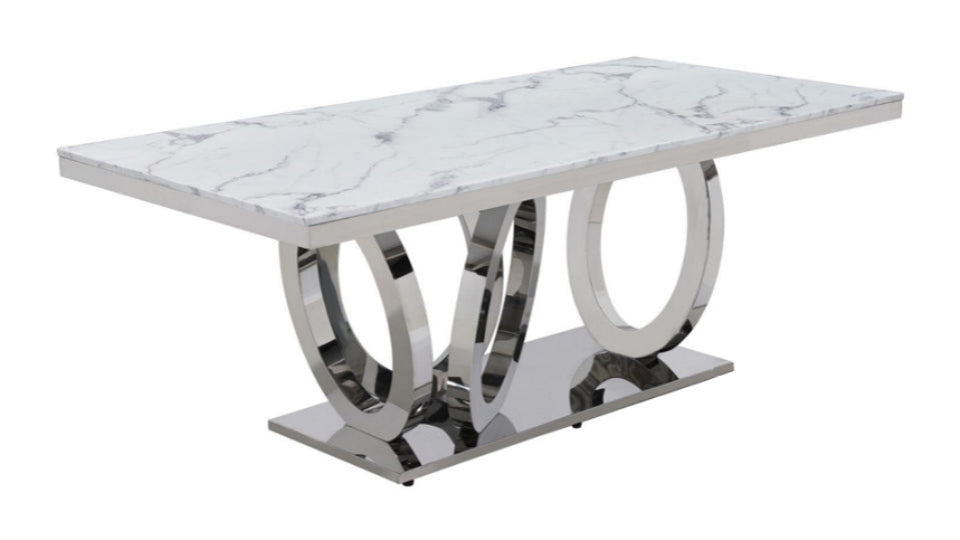 935/980 SILVER DINNING TABLE